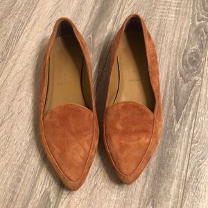 Everlane modern pointed flat suede